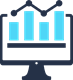 screen with graphs